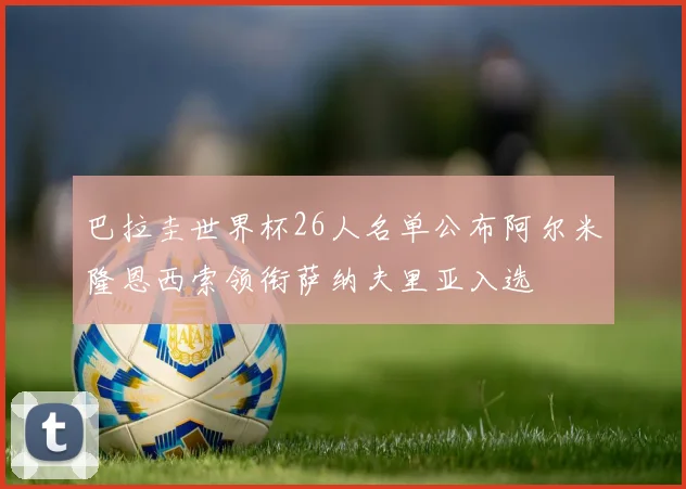 巴拉圭世界杯26人名单公布阿尔米隆恩西索领衔萨纳夫里亚入选