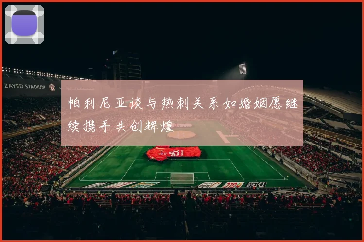 帕利尼亚谈与热刺关系如婚姻愿继续携手共创辉煌